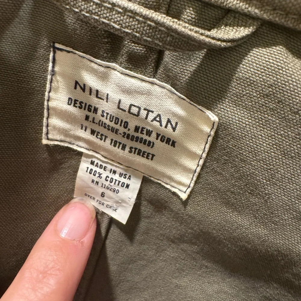 Nili Lotan I Utility Jacket I Size 6 - Picture 9 of 9